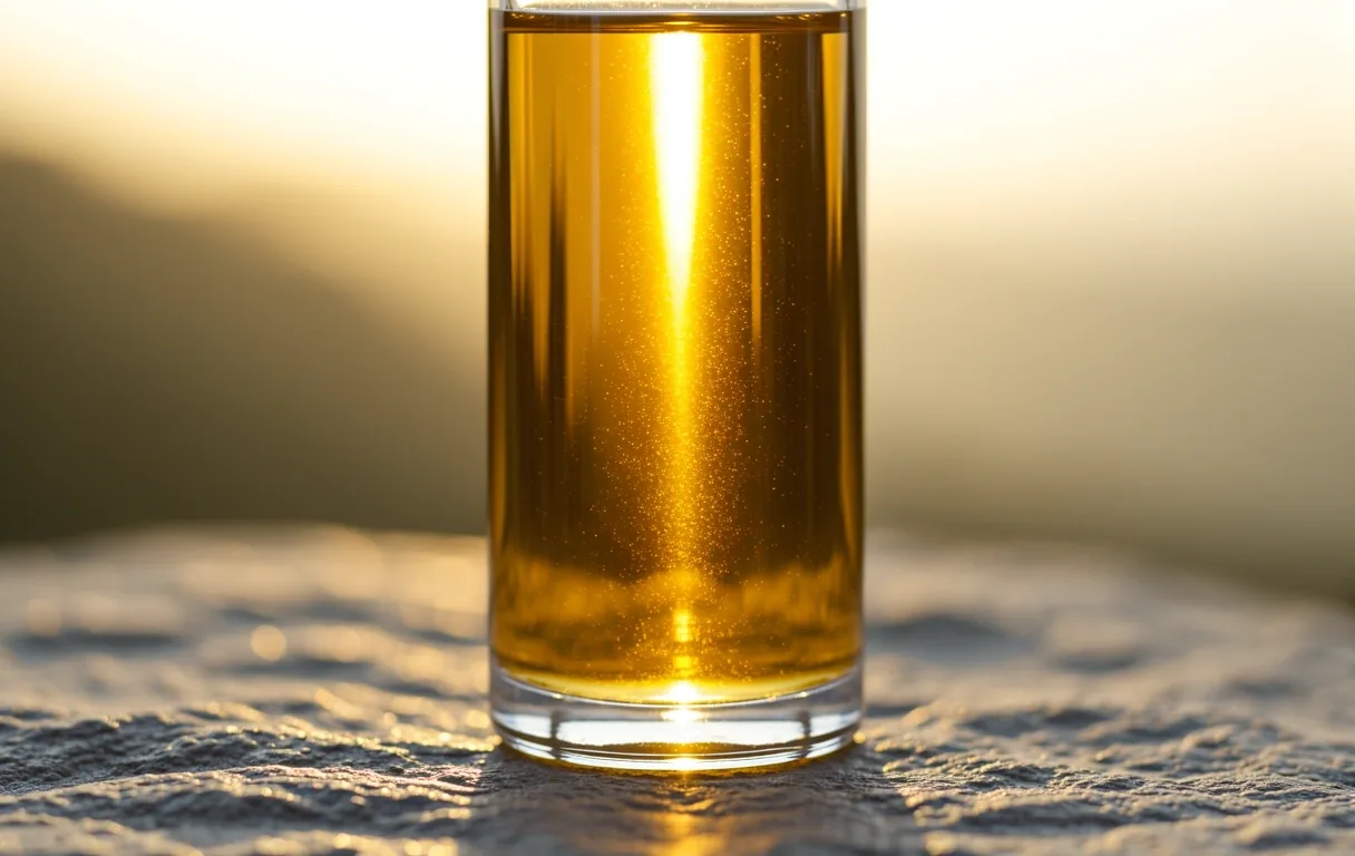 Pure botanical oils in amber glass